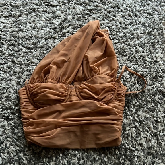 House of CB Tops - House of CB one shoulder crop top